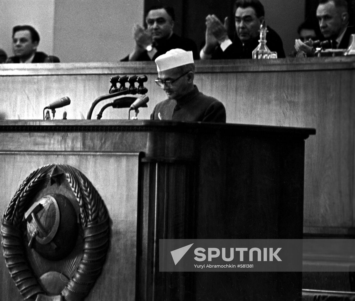 Lal Bahadur Shastri at Moscow Kremlin